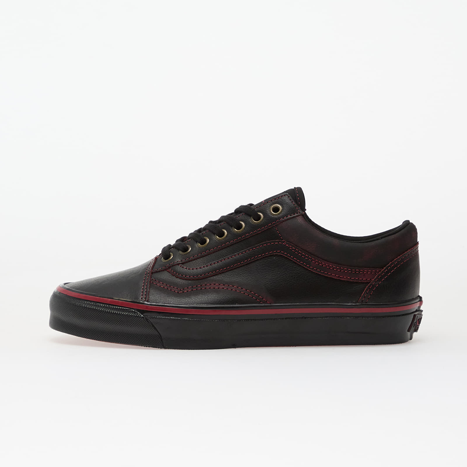 Levně Tenisky Vans LX Old Skool Leather Dark Red/ Black