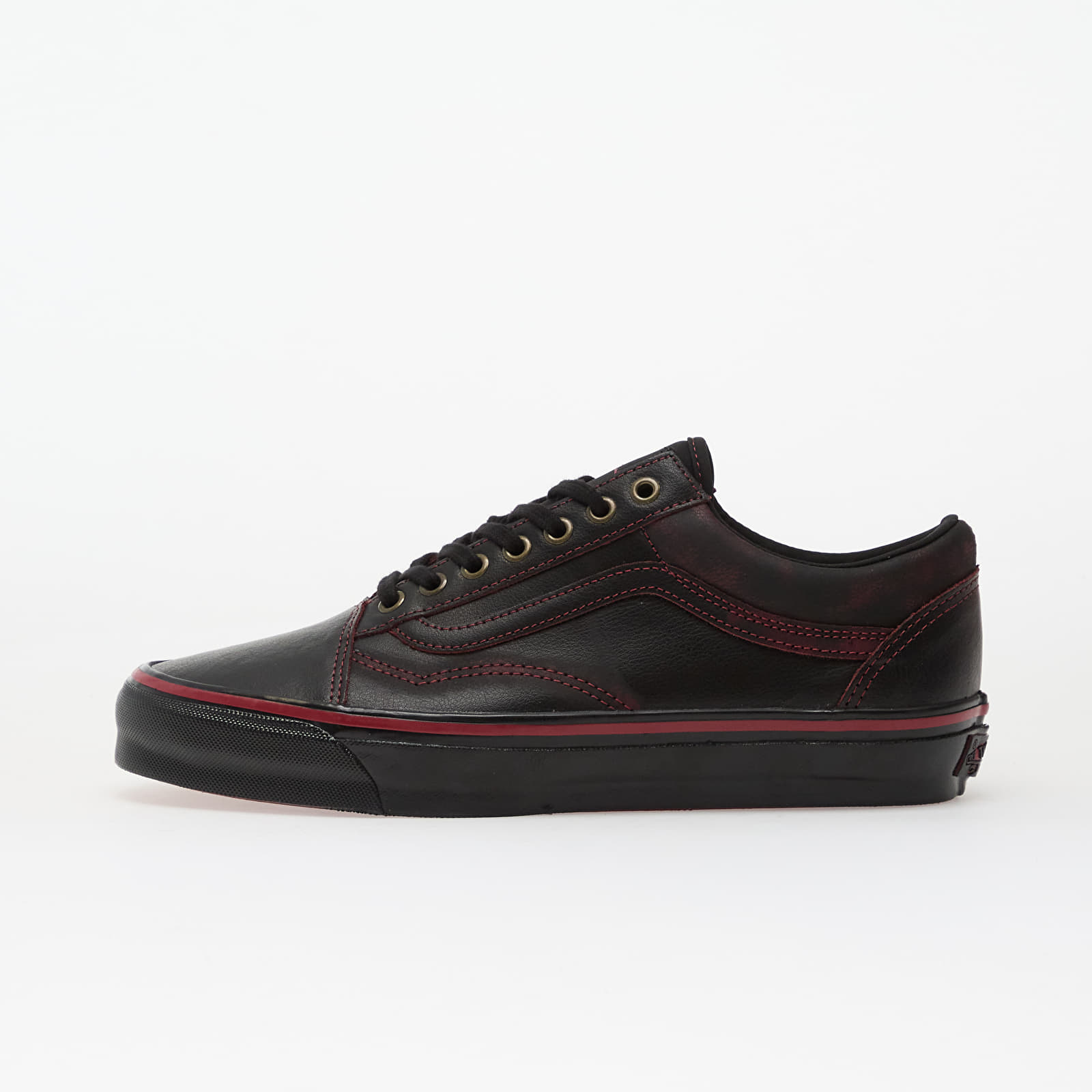 Men's shoes Vans LX Old Skool Leather Dark Red/ Black
