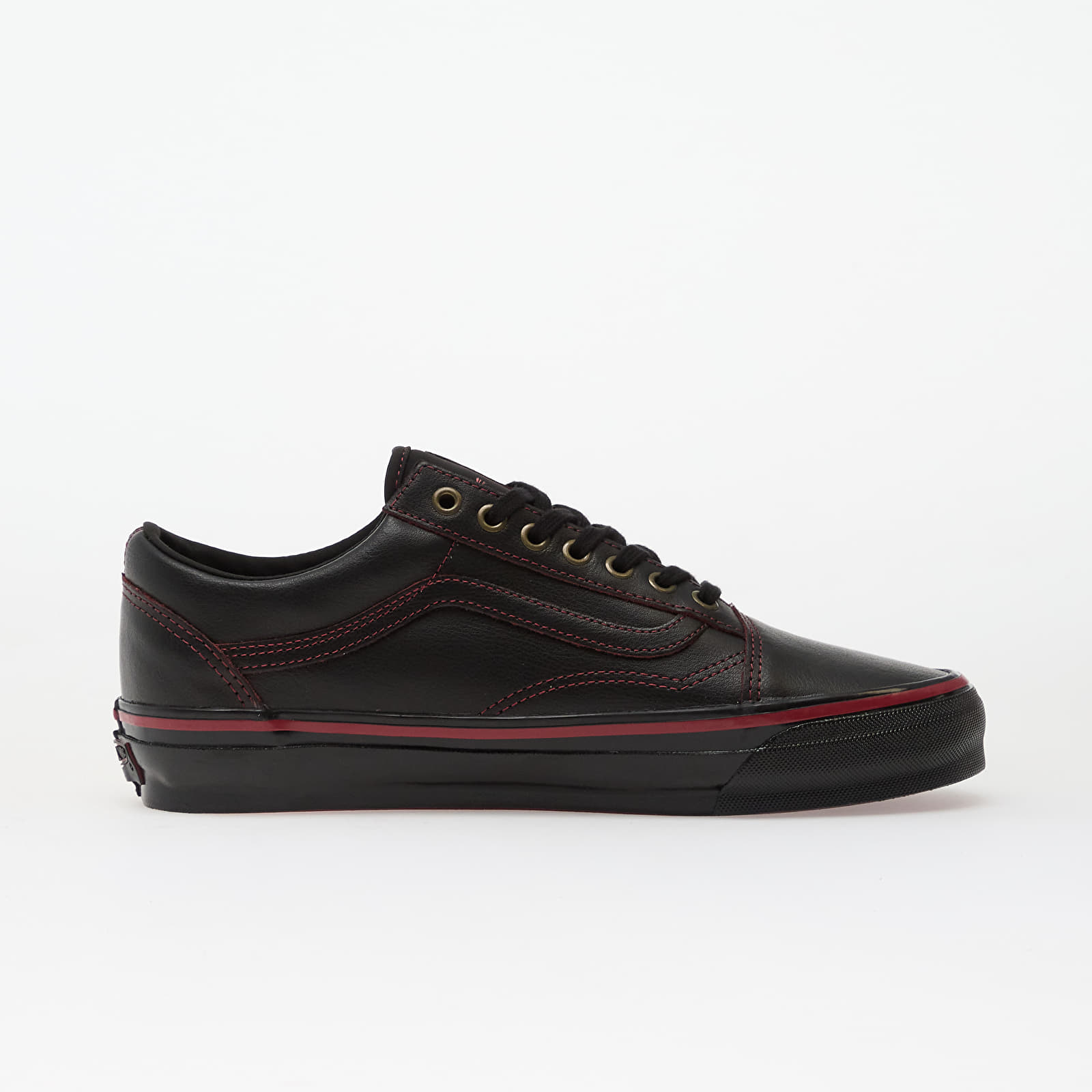 Men's shoes Vans LX Old Skool Leather Dark Red/ Black