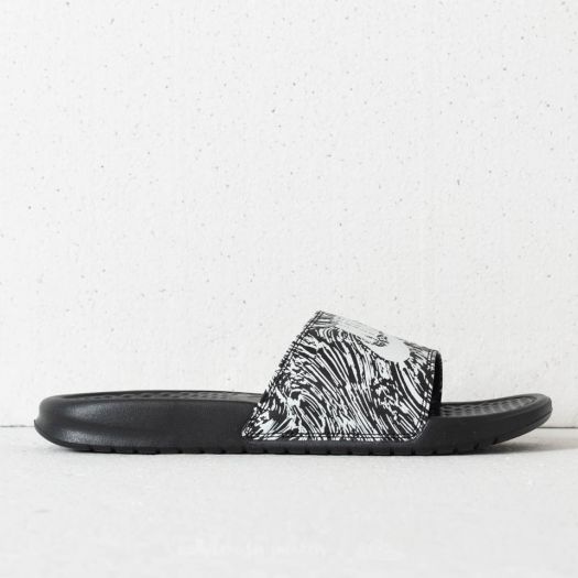 Men s shoes Nike Benassi Just Do It Print Black Summit White Footshop