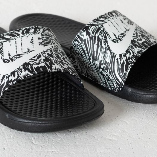 Men s shoes Nike Benassi Just Do It Print Black Summit White Footshop