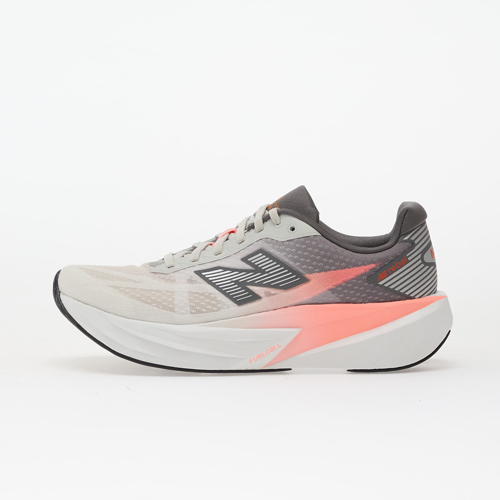Scarpe uomo New Balance Fuelcell Rebel v5 Ny5  Grapefruit/ Grey Matter/ Poppy