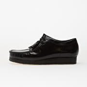 Clarks Originals Wallabee Blk HiShine Lea