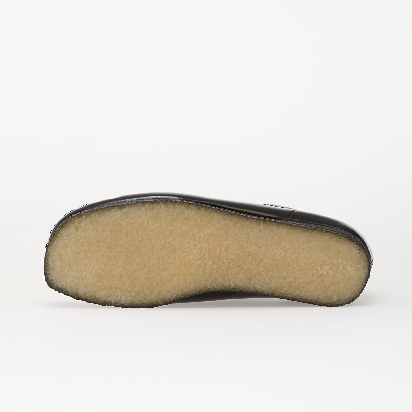 Herresko Clarks Originals Wallabee Blk HiShine Lea