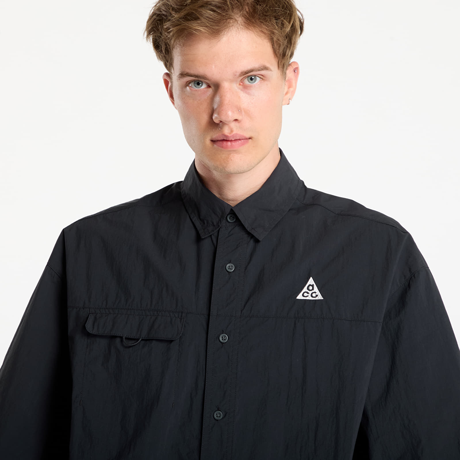 Shirts Nike ACG "Orb Weaver" UV Repel Short-Sleeve Shirt Black/ Anthracite/ Summit White