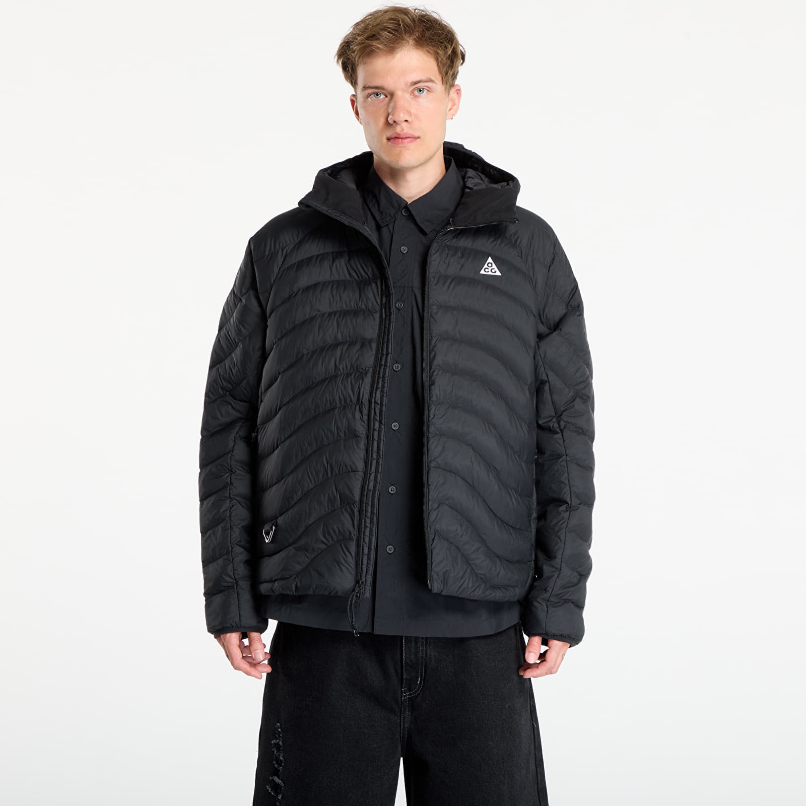 Jachetă Nike ACG Lava Flow Mens Therma-FIT ADV Jacket Black/ Black/ Black/ Summit White M