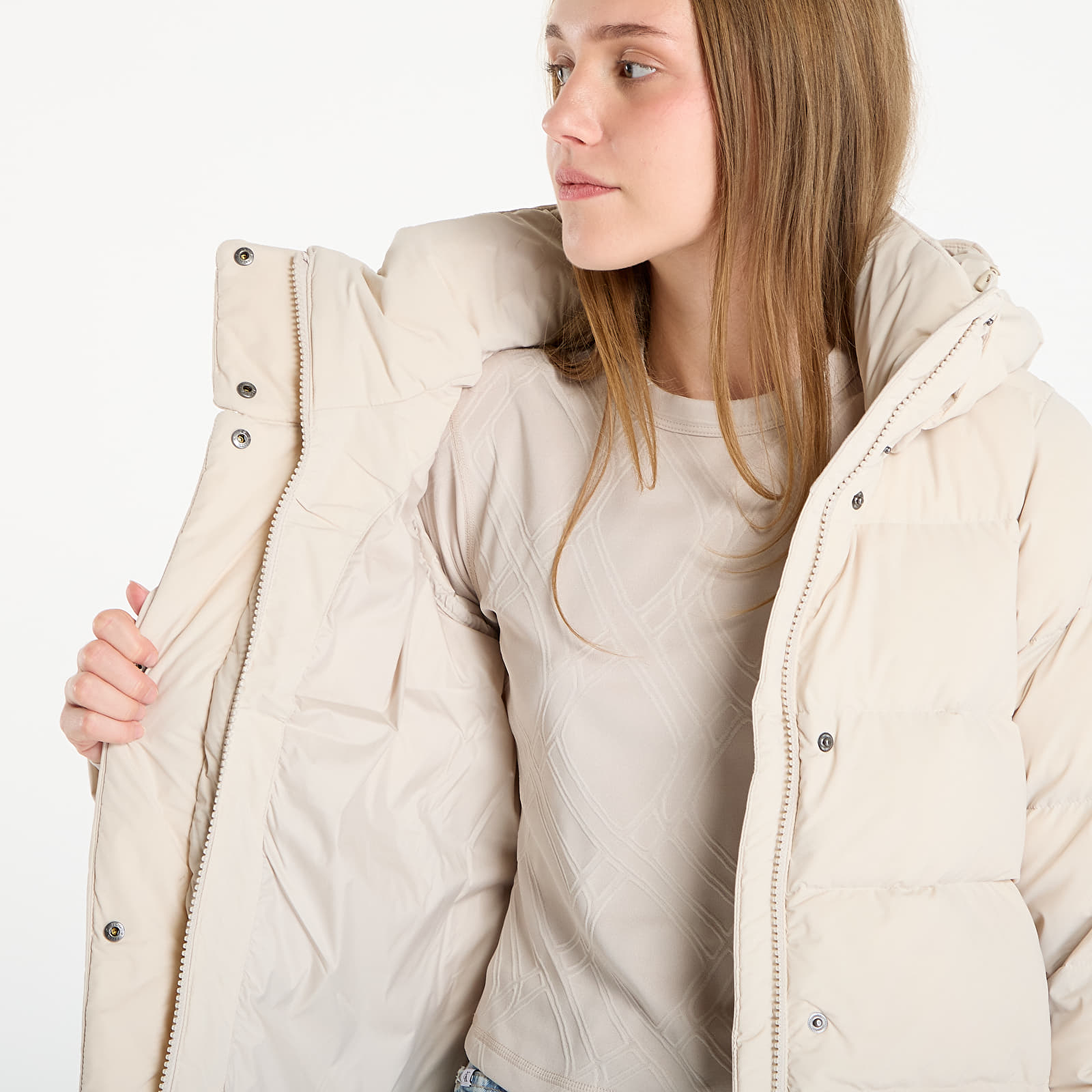 Női kabátok Columbia Amaze Puff™ Hooded Jacket Dark Stone