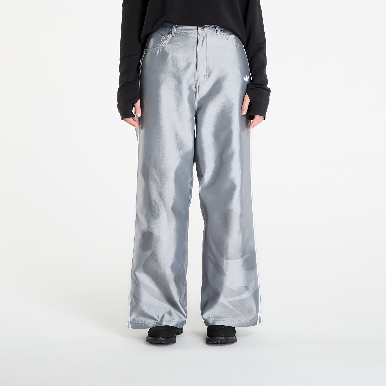Nadrágok adidas Adilenium Season 4 Teamgeist Baggy Shine Denim Joggers Light Blue