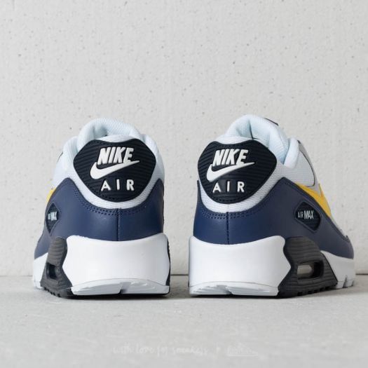 Men s shoes Nike Air Max 90 Essential White Tour Yellow Blue Recall Footshop