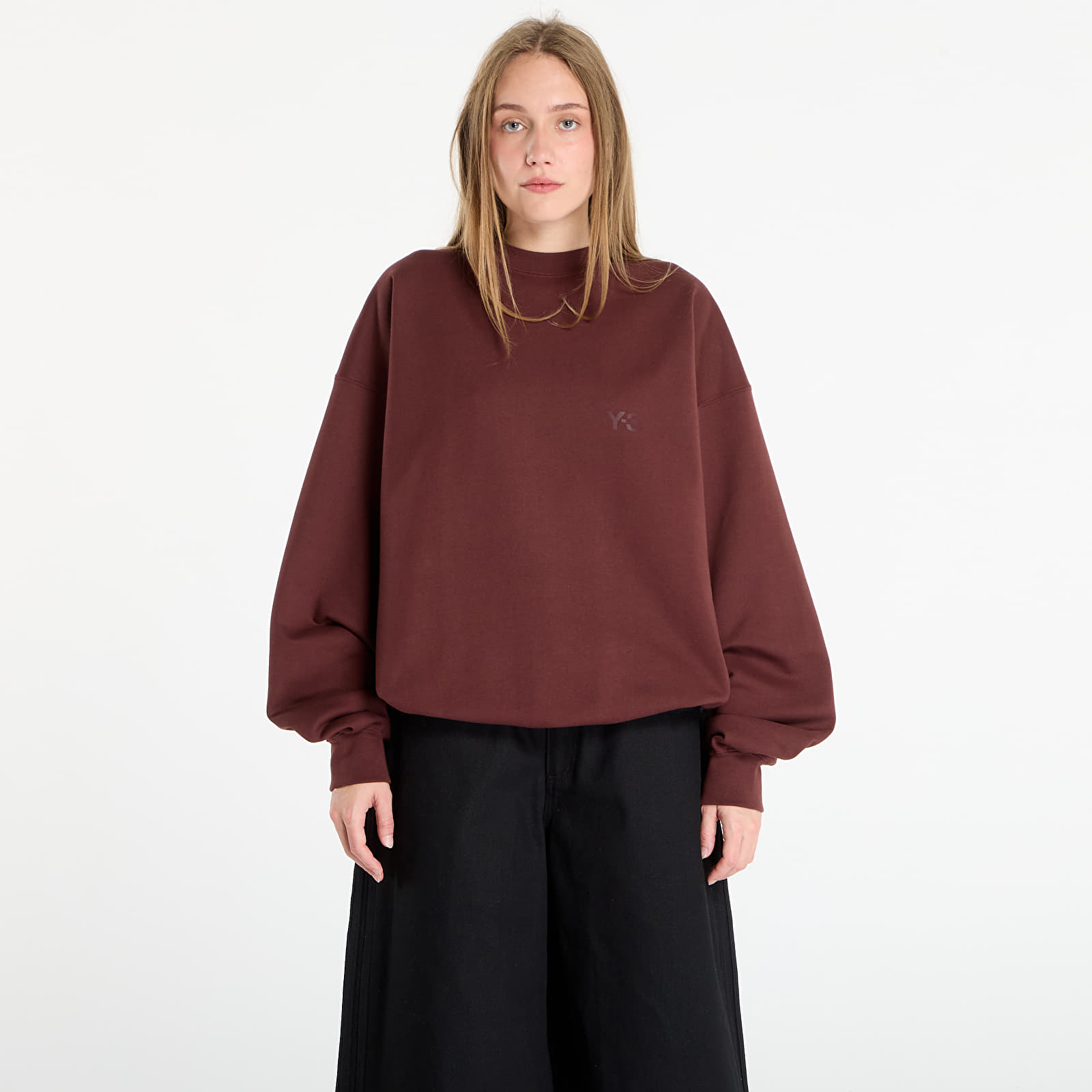 Sweatjacken und Sweatshirts Y-3 Fl Crew Sweat UNISEX Mystery Brown