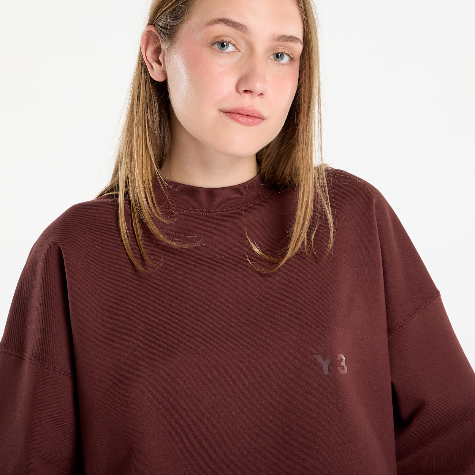 Sweatjacken und Sweatshirts Y-3 Fl Crew Sweat UNISEX Mystery Brown