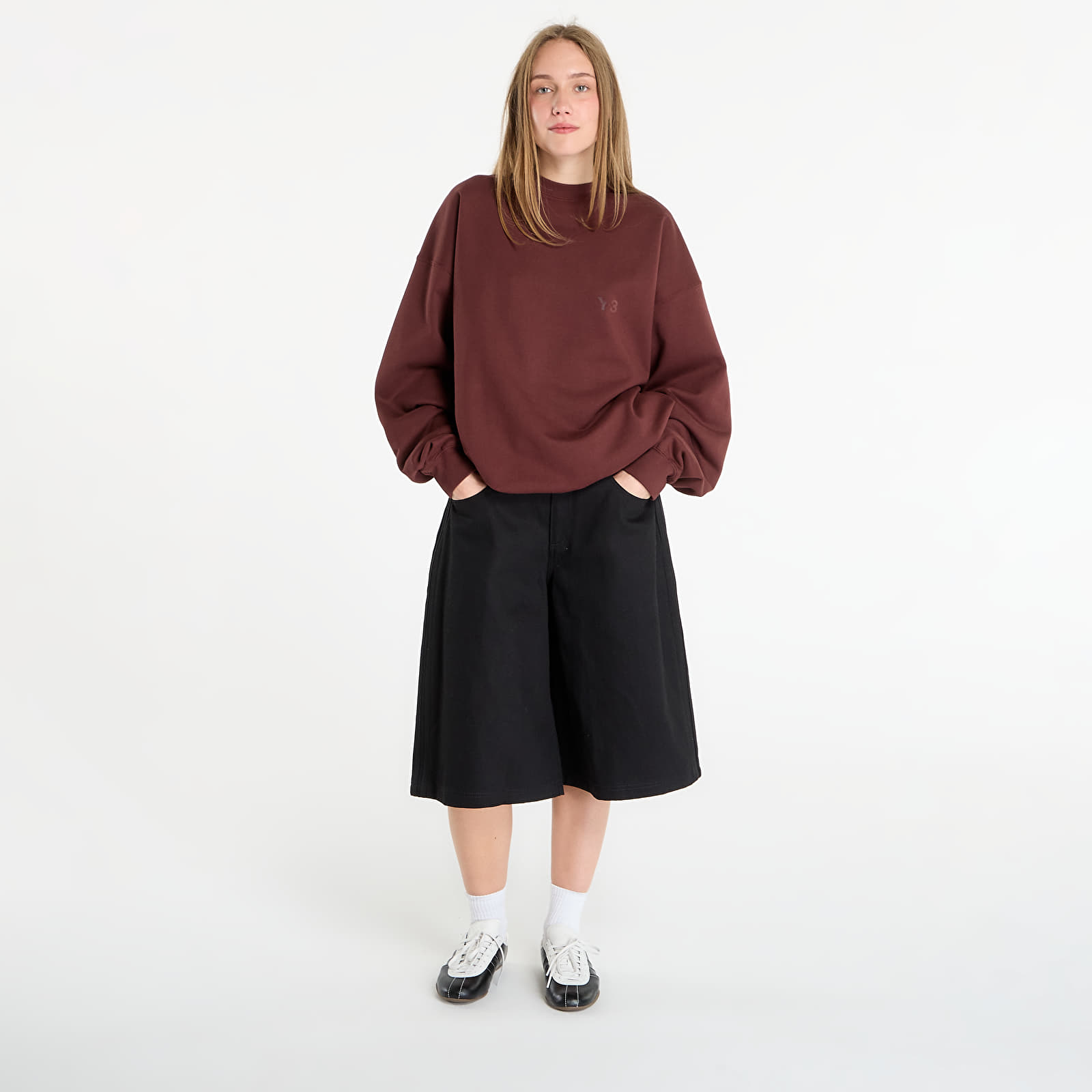 Sweatjacken und Sweatshirts Y-3 Fl Crew Sweat UNISEX Mystery Brown
