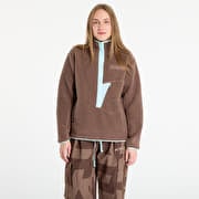 adidas Terrex Xploric High Pile Fleece Pullover Sweatshirt Earth Strata/ Aurora Ivy