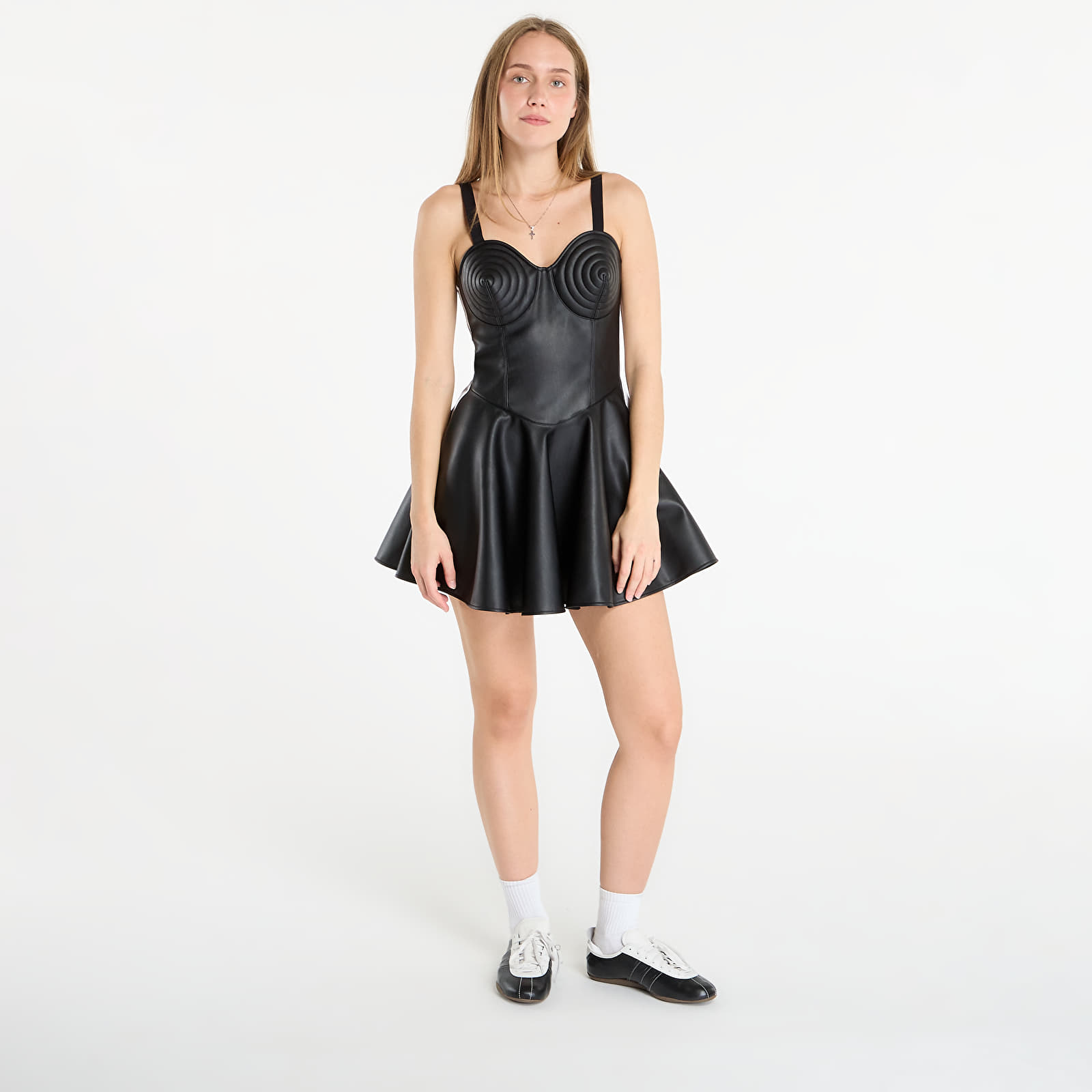 Ruhák adidas x Jeremy Scott Faux-Leather Dress Black