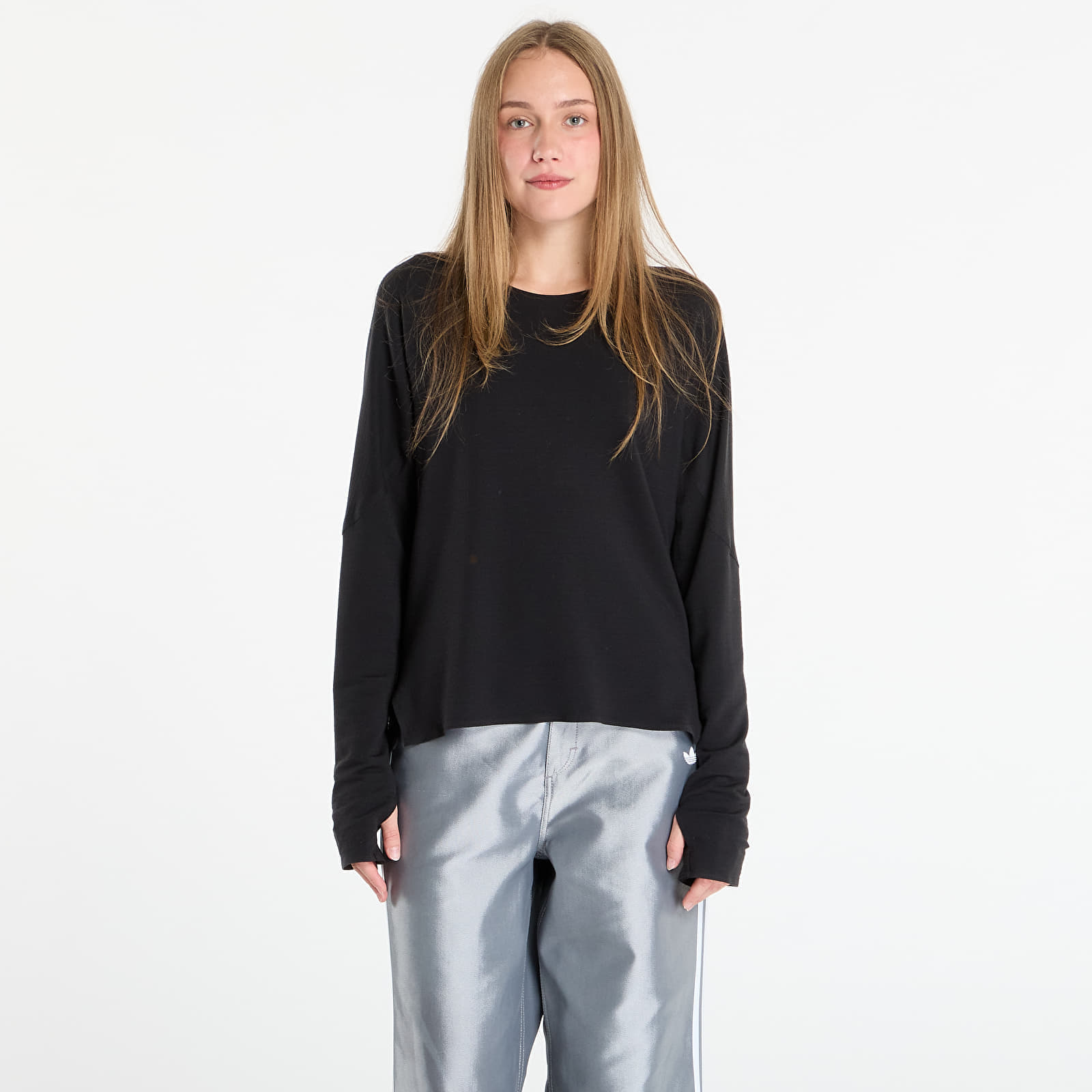 Tricou Y-3 W Running Long Sleeve T-Shirt Black XS/30