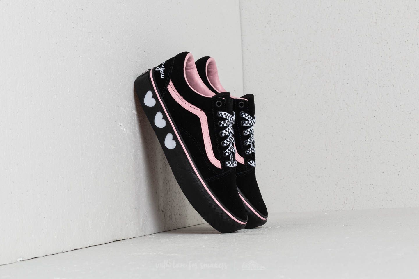 Women's shoes Vans Old Skool Platform (Lazy Oaf) Black/ Black | Footshop