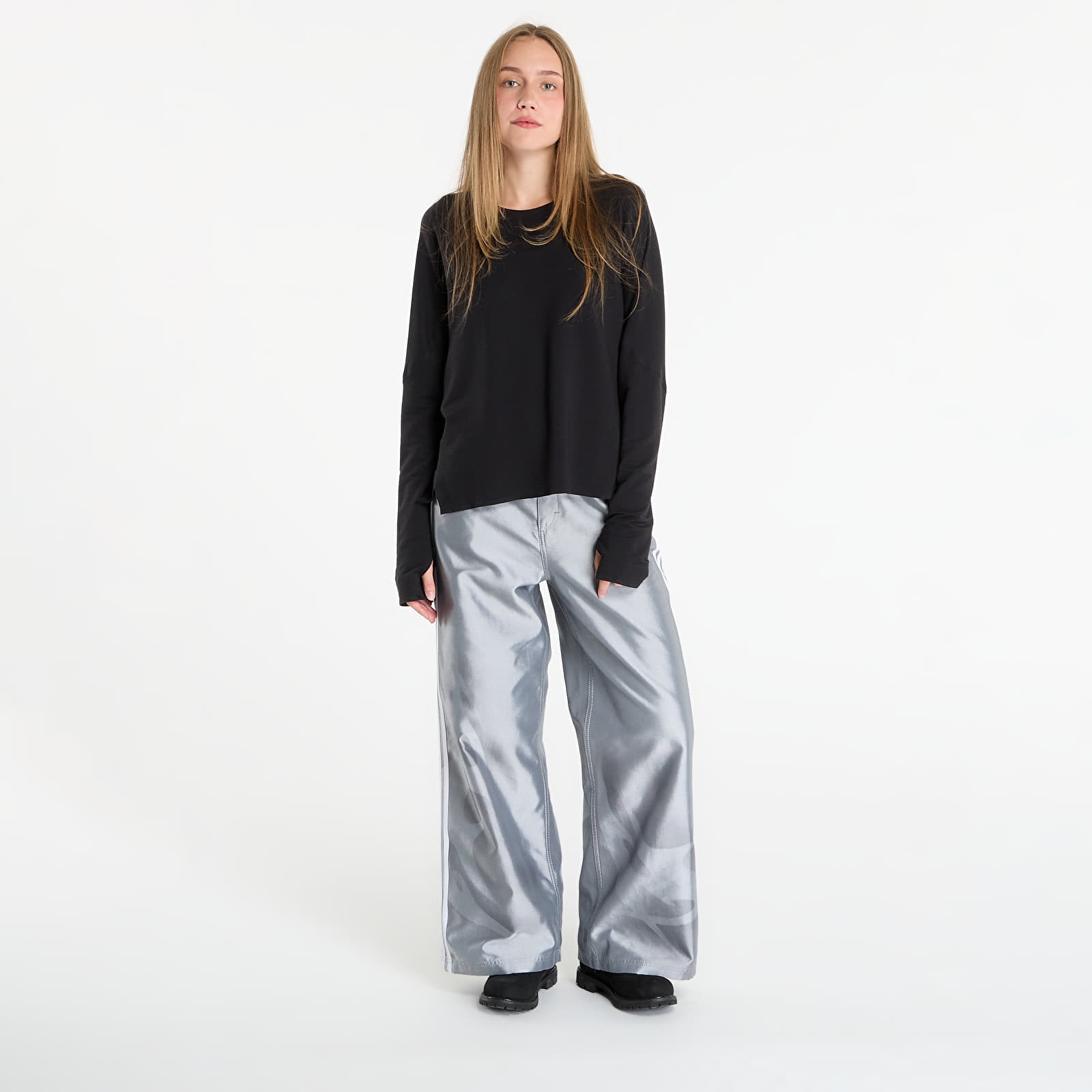 T-shirts Y-3 W Running Long Sleeve T-Shirt Black
