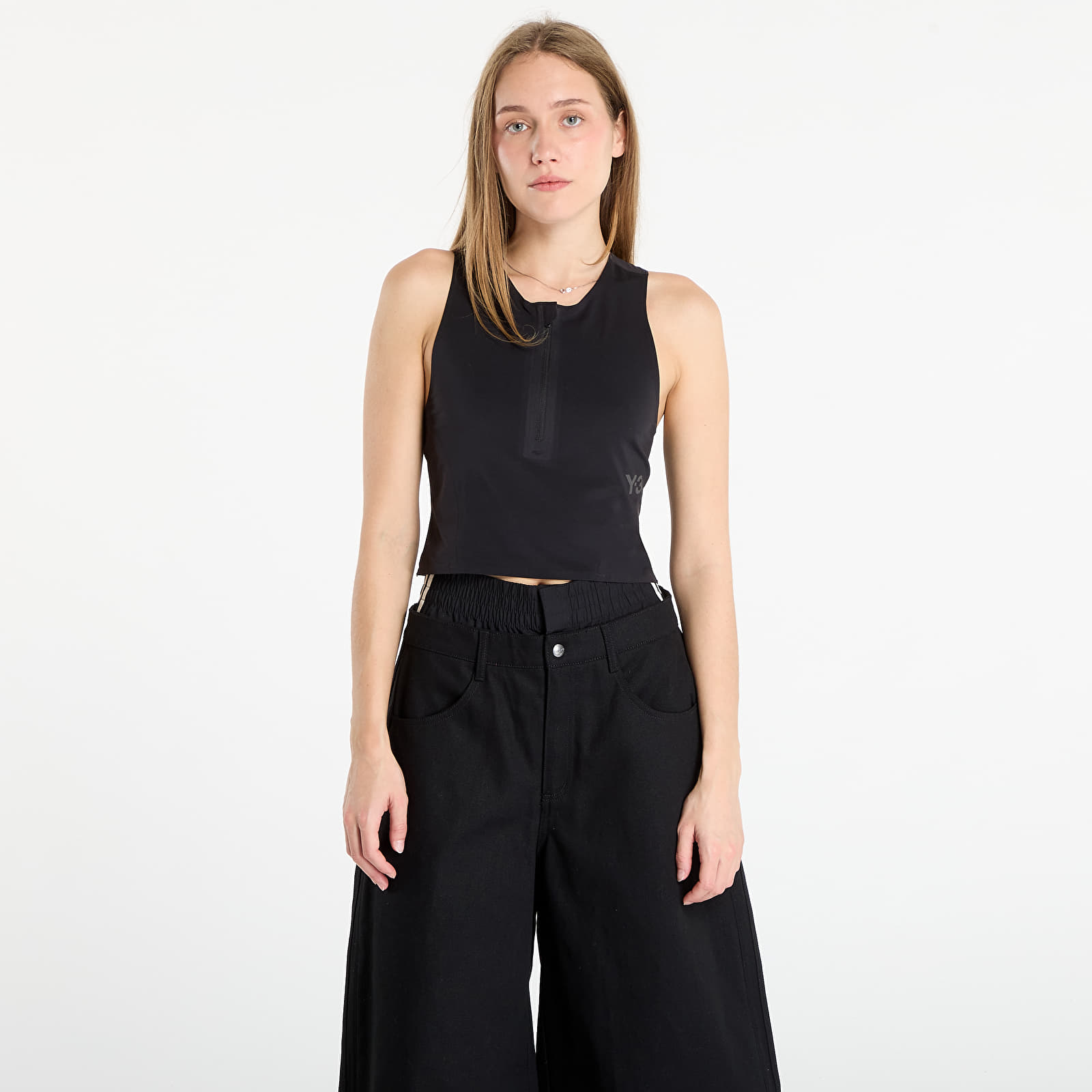 Ujjatlan pólók Y-3 W Run Top Black