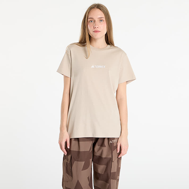 adidas Terrex Signature AOP Graphic T-Shirt UNISEX Wonder Beige
