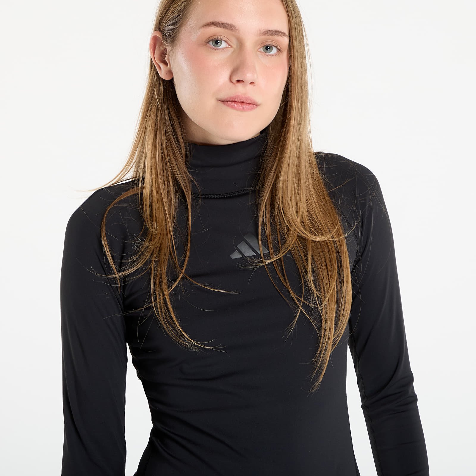 T-shirts adidas Techfit COLD.RDY Long-Sleeve Top Black/ Semi Flash Aqua