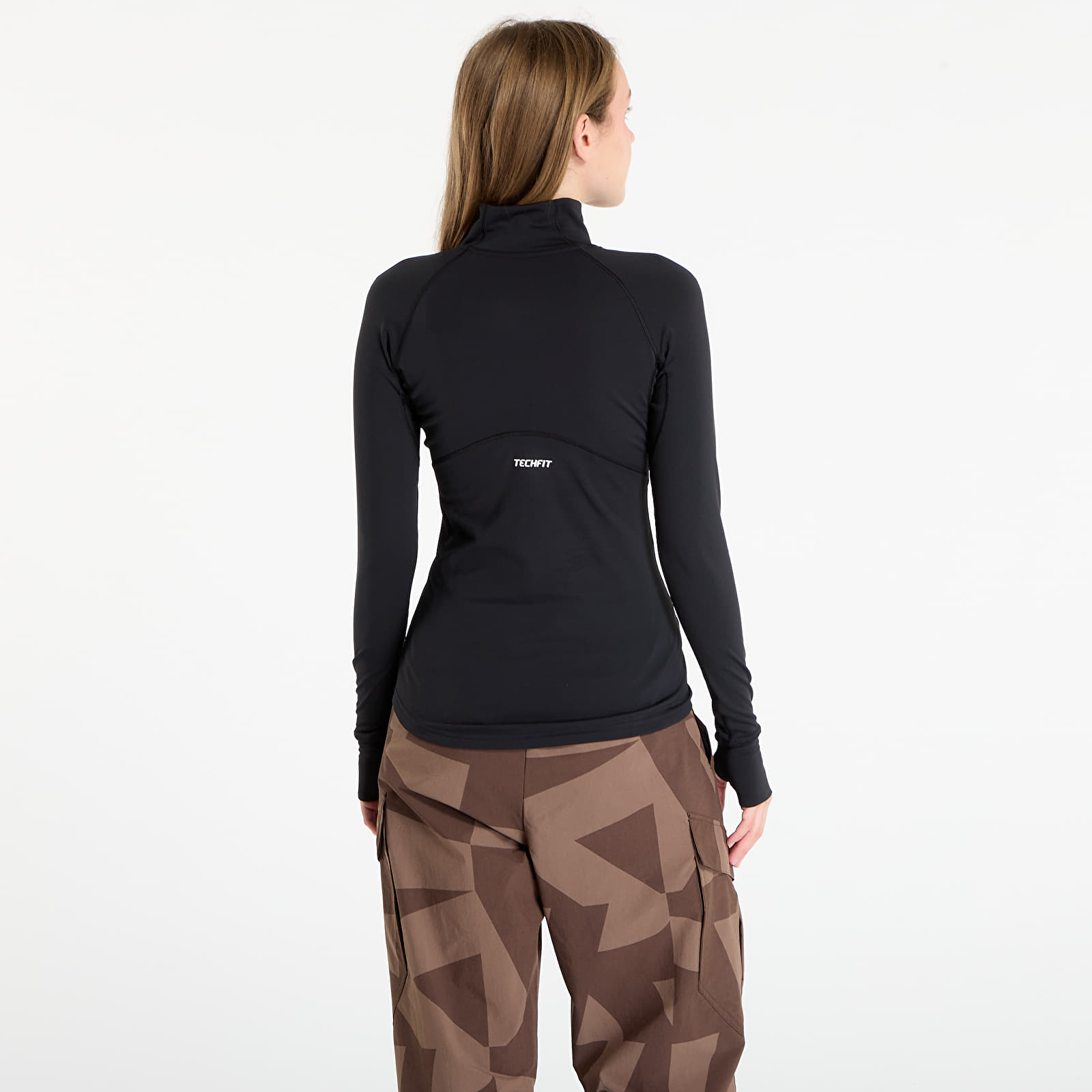 T-shirts adidas Techfit COLD.RDY Long-Sleeve Top Black/ Semi Flash Aqua