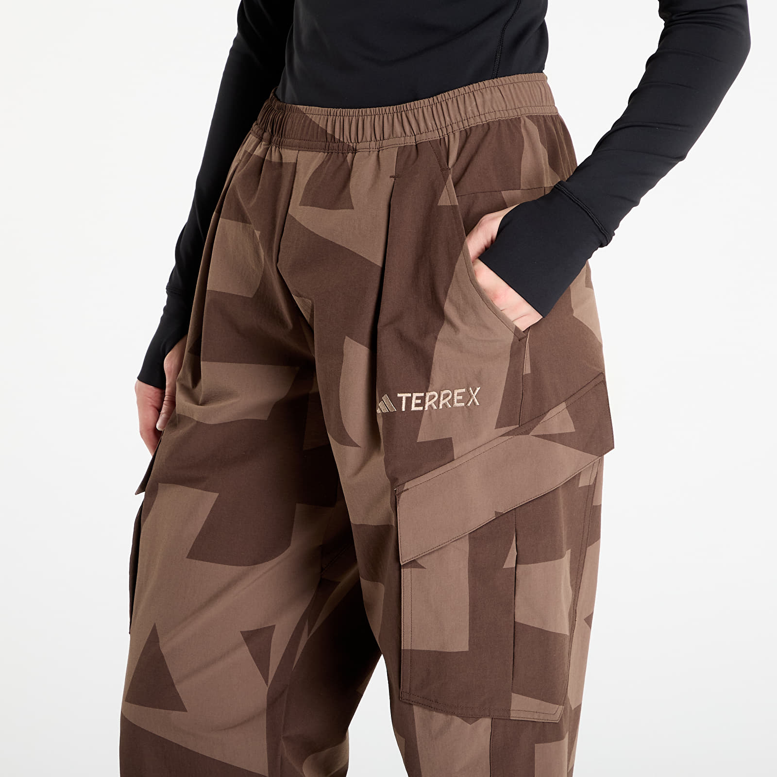 Pants adidas Terrex Xploric Cargo Joggers Printed Brown
