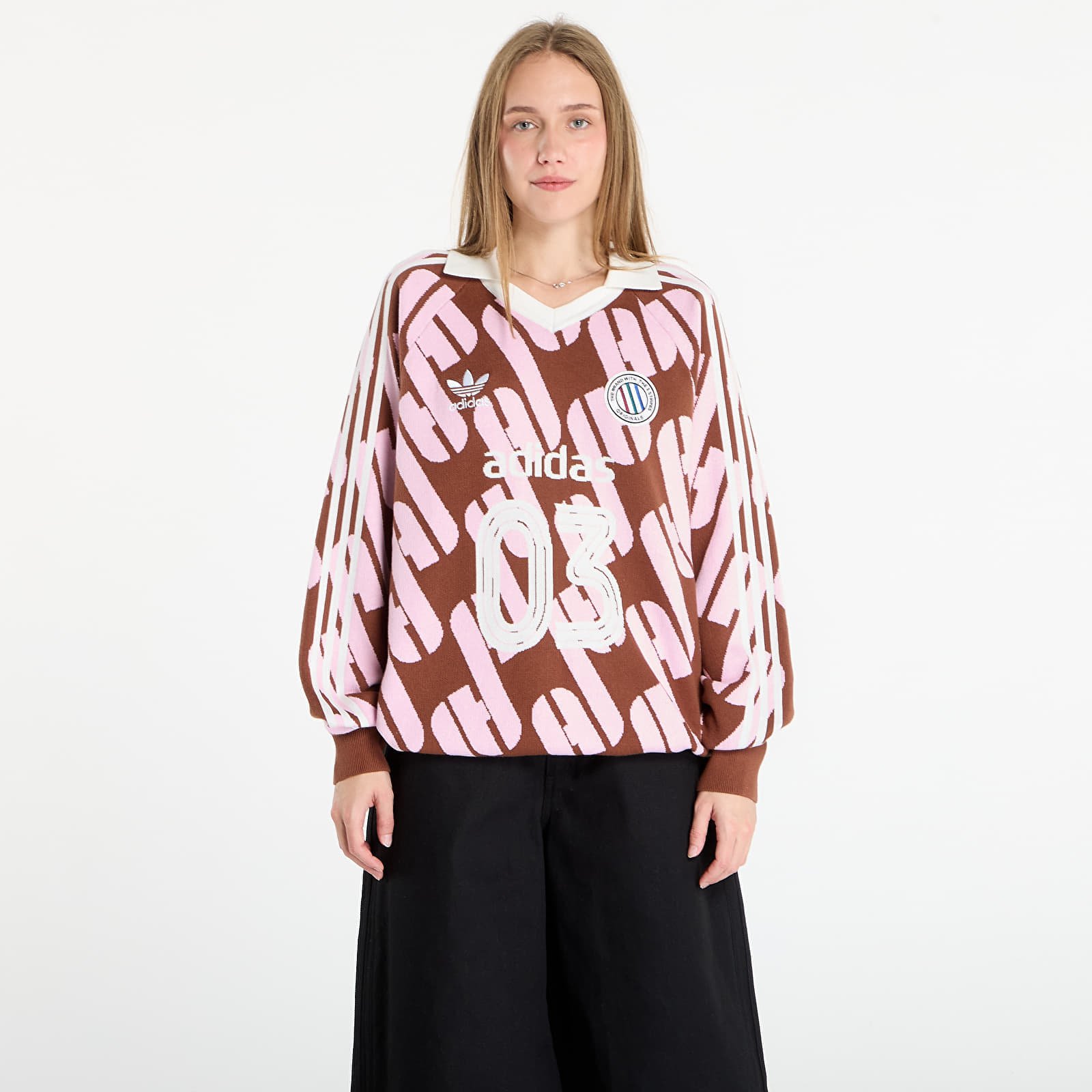 Sweatshirt adidas ADICOLOR BLOKECORE POLO UNISEX Preloved Brown M