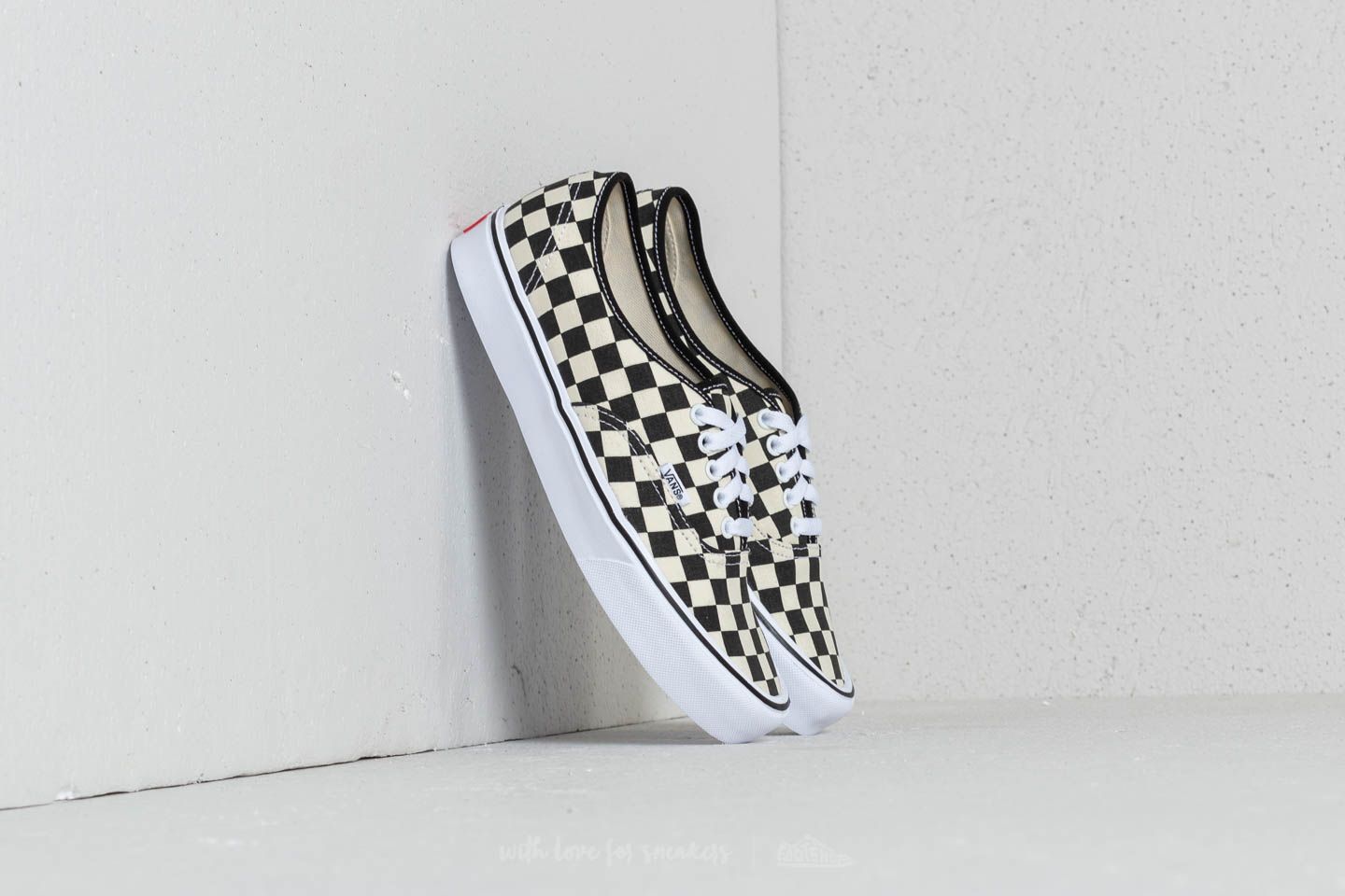 Férfi cipők Vans Authentic Lite (Checkerboard) Black/ White