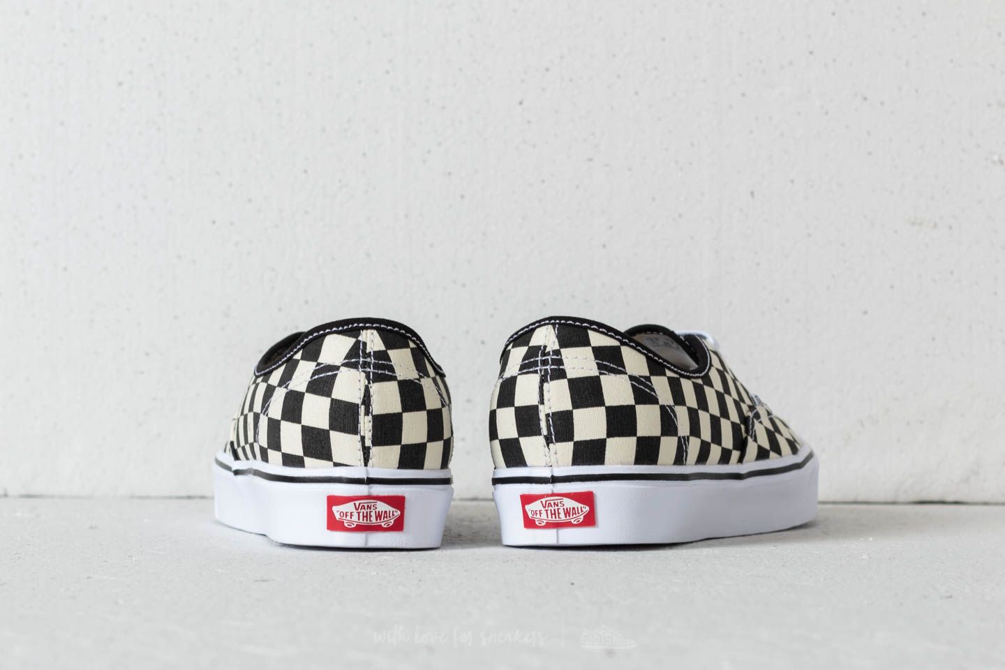 Men s shoes Vans Authentic Lite Checkerboard Black White Footshop