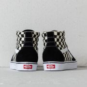 Men s shoes Vans Sk8 Hi Lite Checkerboard Black White Footshop