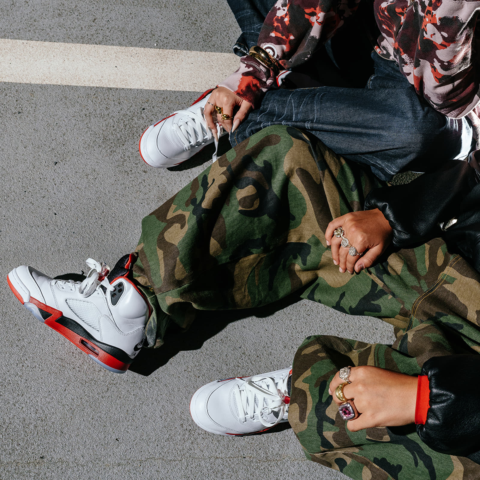Férfi cipők Air Jordan 5 Retro OG "Fire Red" (HQ7978-101) White/ Fire Red-Black
