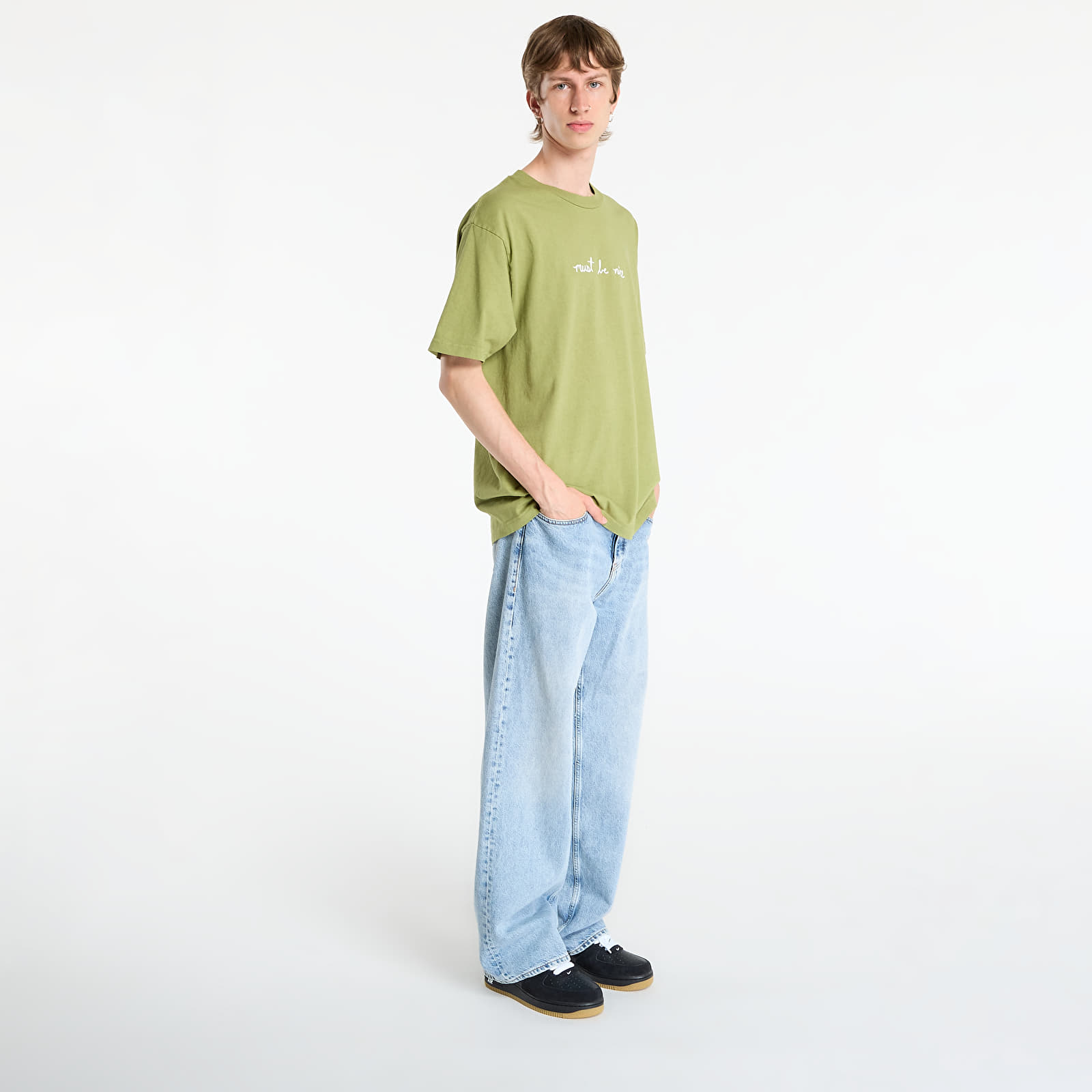 Pólók RIPNDIP Romantic Nerm Tee Light Forest