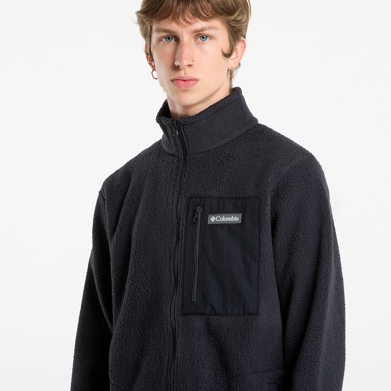 Kapucnis pulóverek és pulcsik Columbia Jasper Ridge™ Pebbled Full Zip Fleece Black
