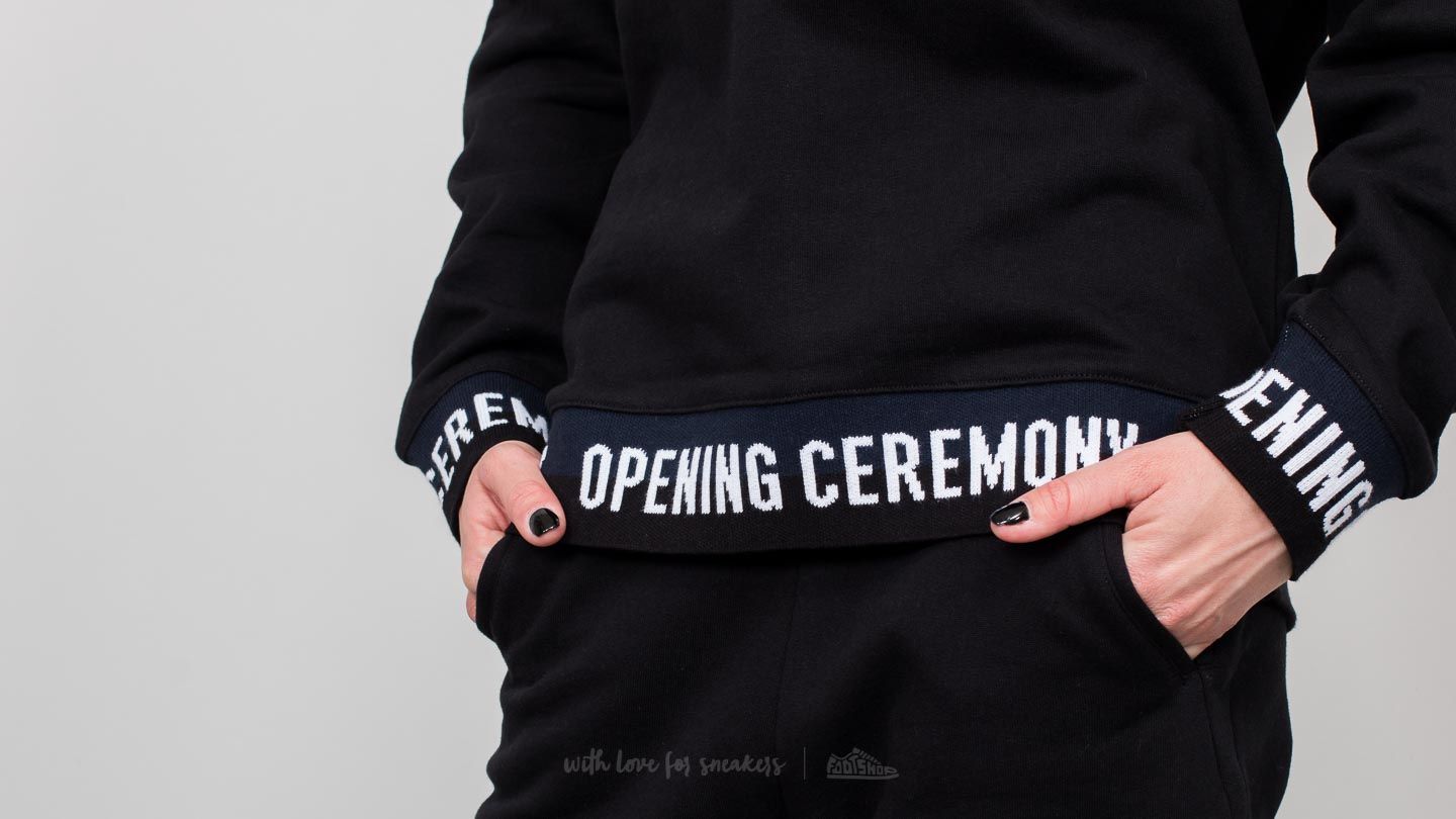Opening ceremony elastic logo hoodie store