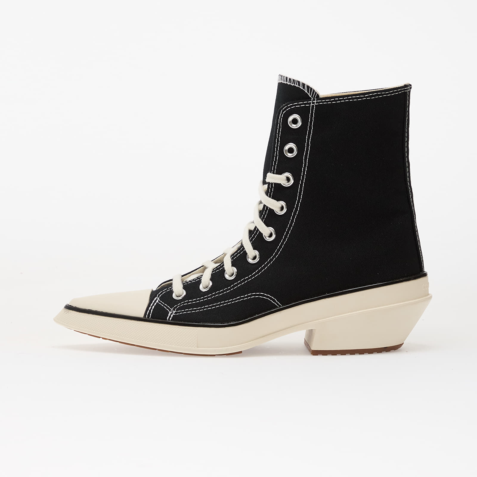 Levně Tenisky Converse Chuck 70 De Luxe Pointed Hi Black/ White/ Black