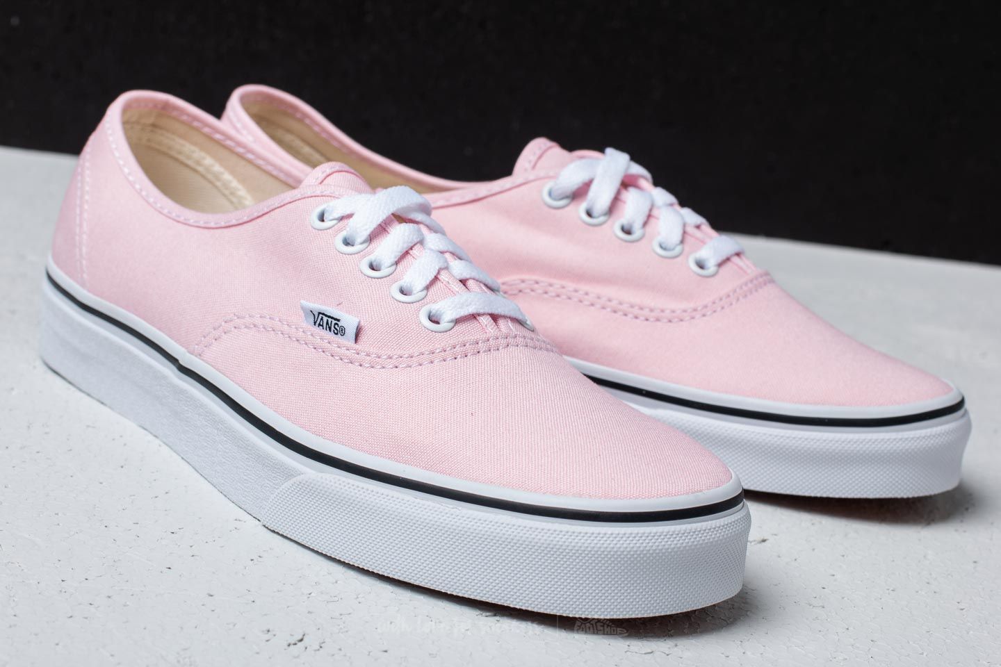 Chalk pink true white vans store