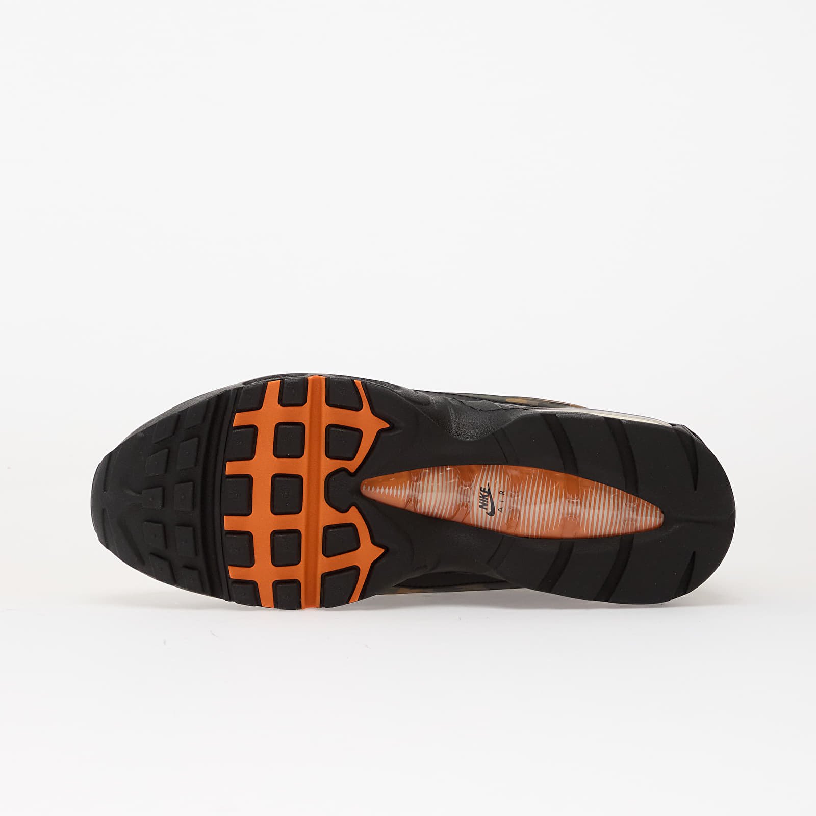 Férfi cipők Nike Air Max 95 Qs Black/ Safety Orange-Metallic Silver