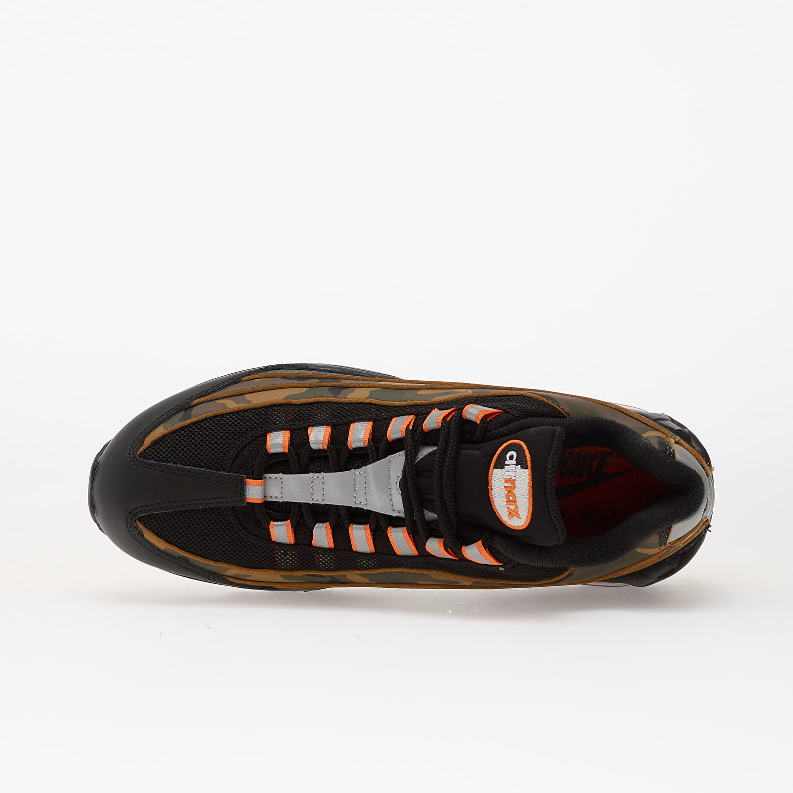 Férfi cipők Nike Air Max 95 Qs Black/ Safety Orange-Metallic Silver