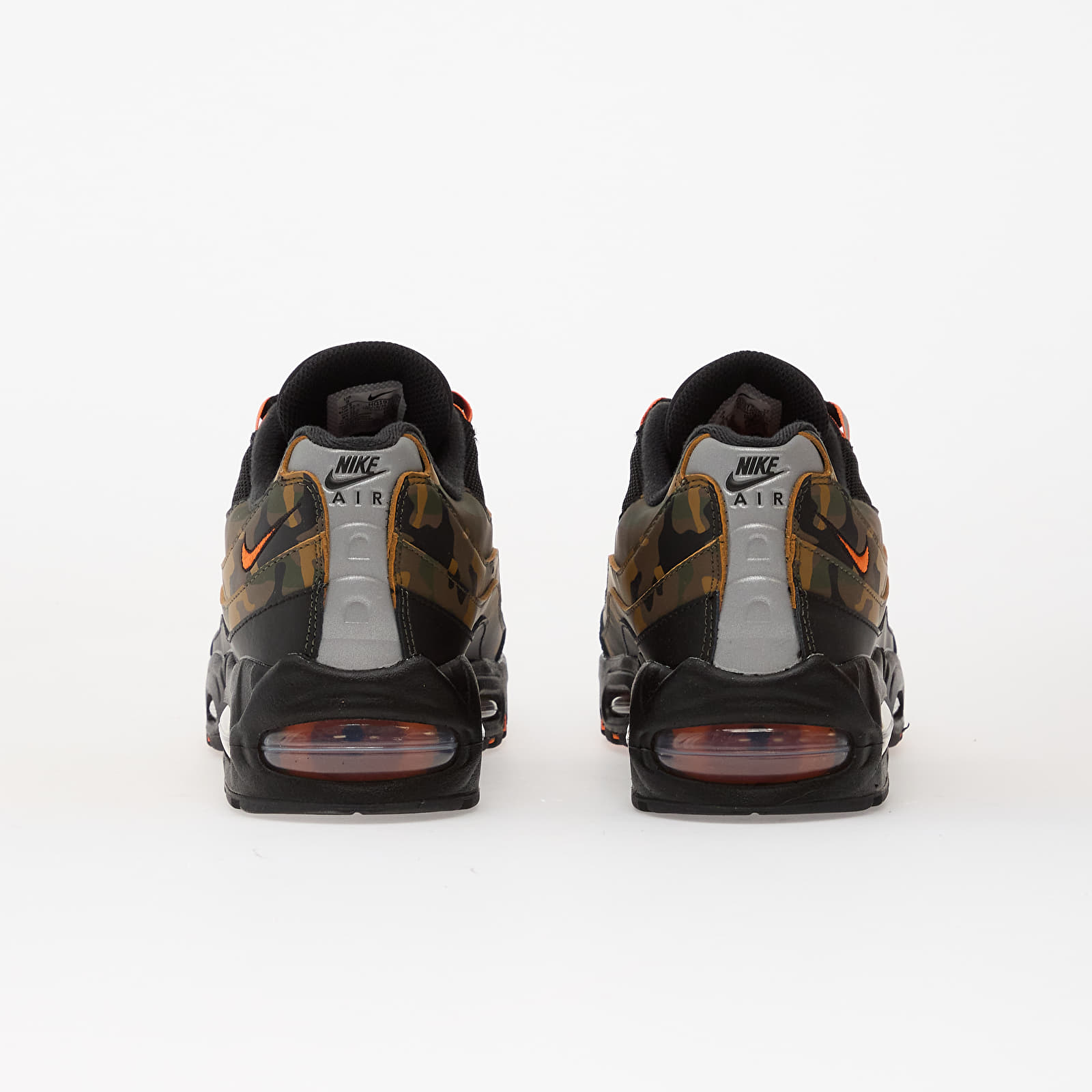Férfi cipők Nike Air Max 95 Qs Black/ Safety Orange-Metallic Silver