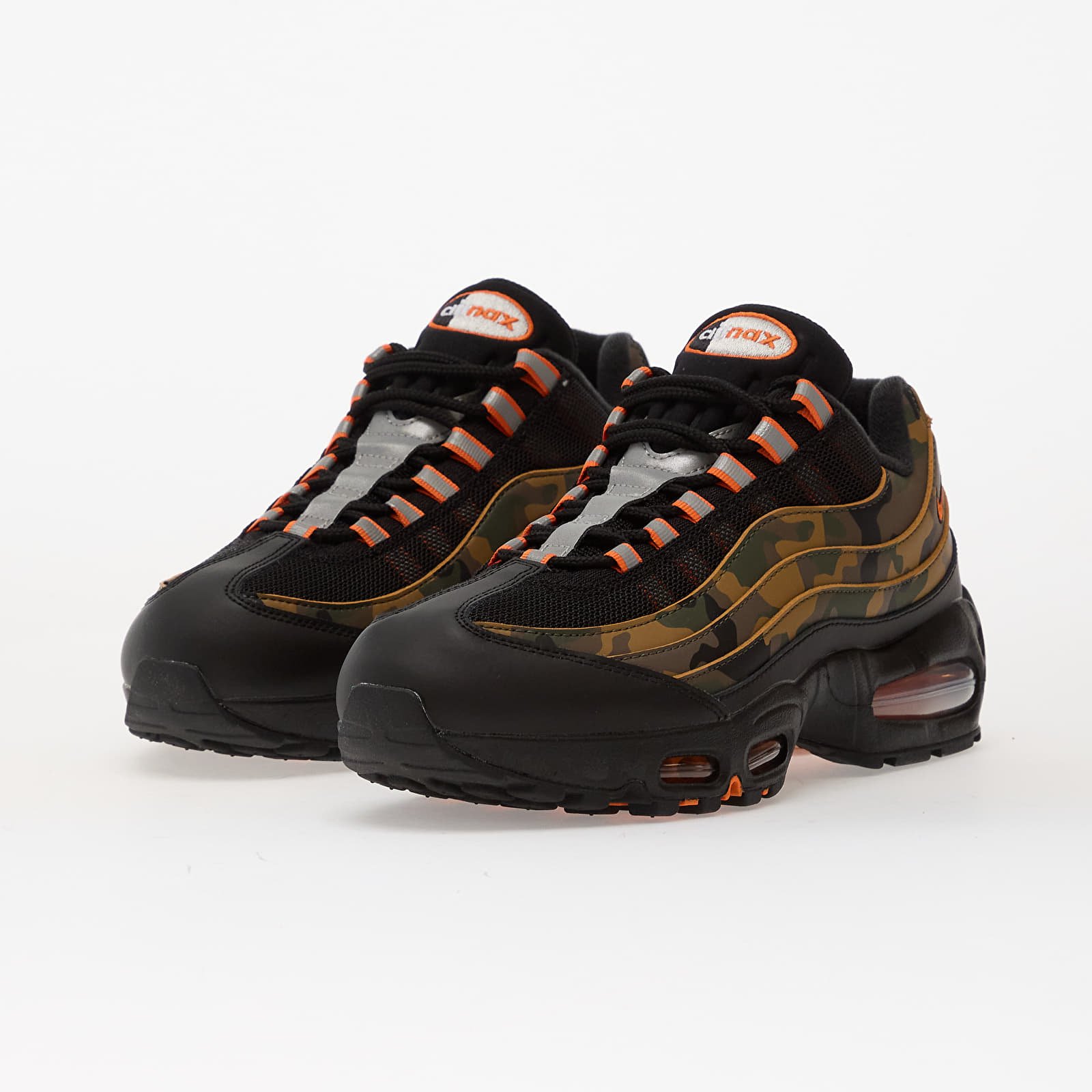Férfi cipők Nike Air Max 95 Qs Black/ Safety Orange-Metallic Silver