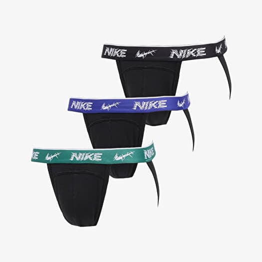 Nike DRI-FIT Everyday Cotton Stretch Jock Strap 3-Pack Black
