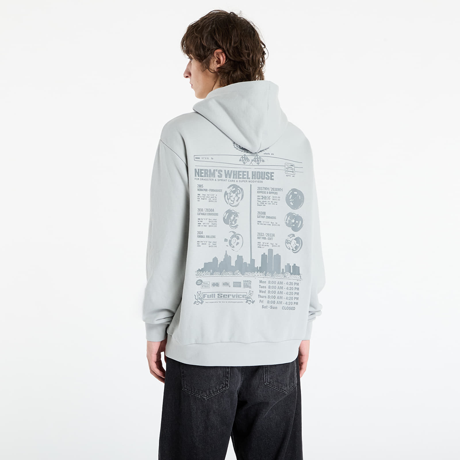 Hoodies and sweatshirts  RIPNDIP Nerm On Wheels Hoodie Grey