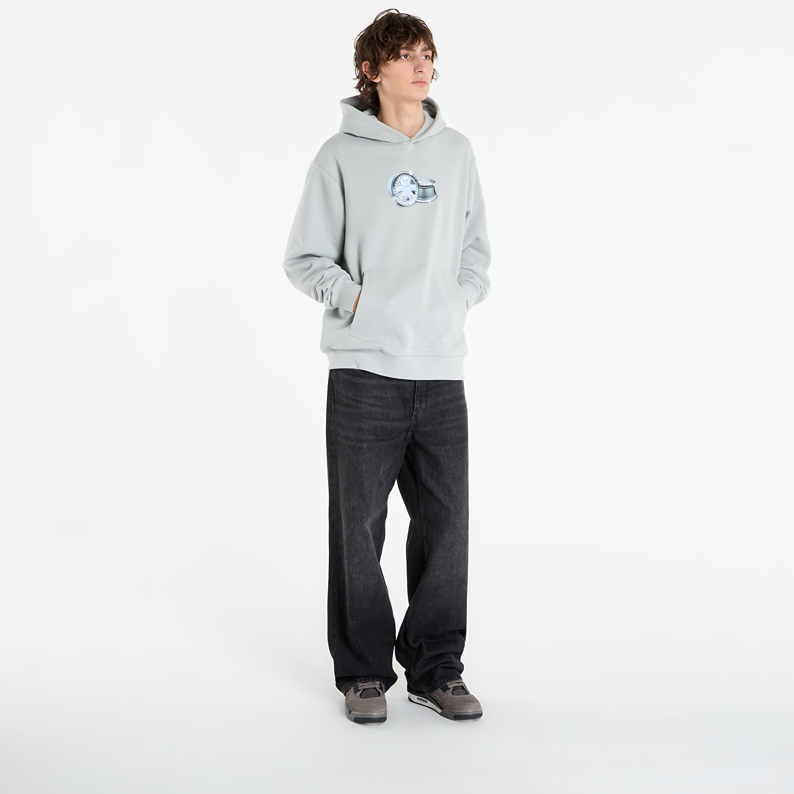 Hoodies and sweatshirts  RIPNDIP Nerm On Wheels Hoodie Grey