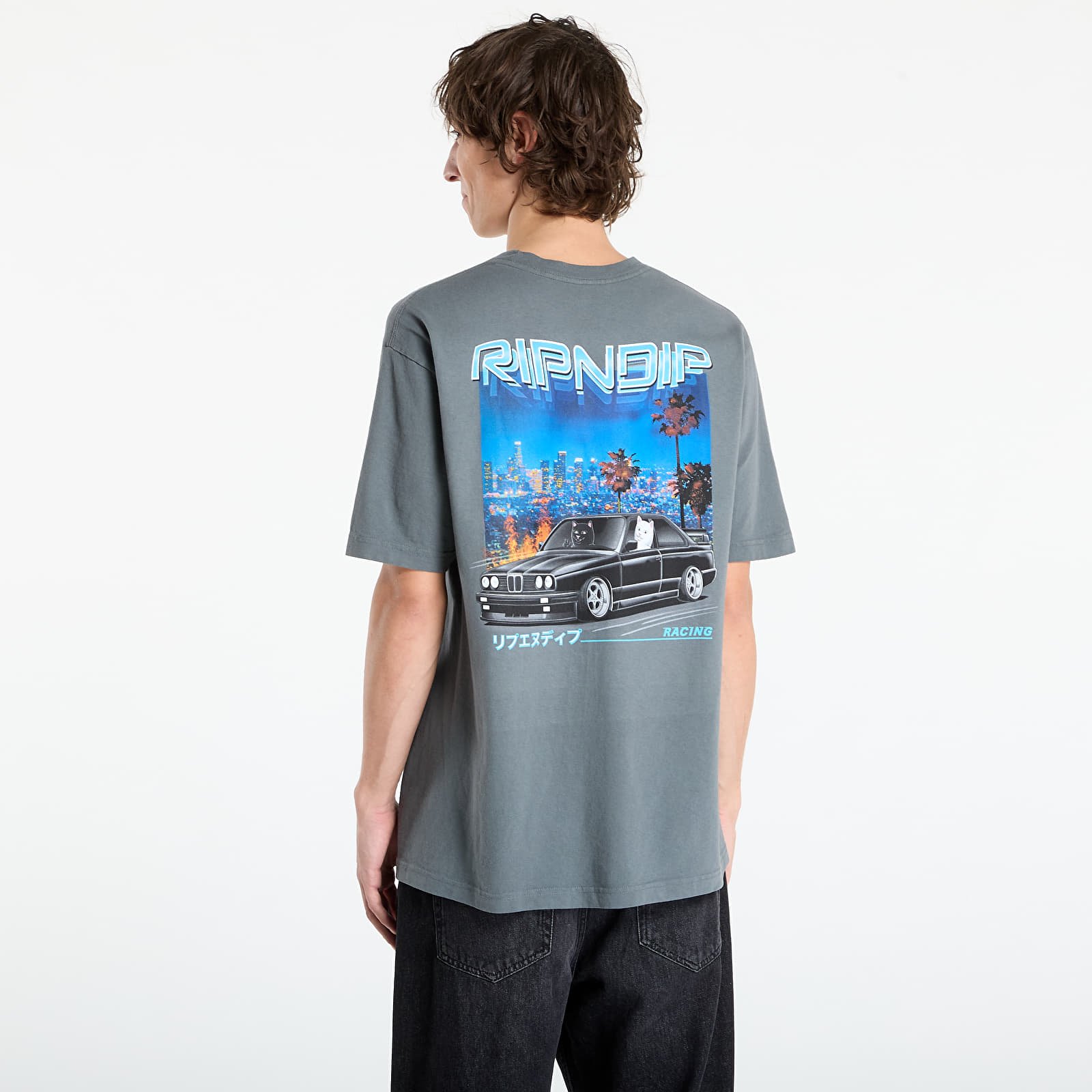 T-Shirts RIPNDIP Vroom Vroom Tee Charcoal