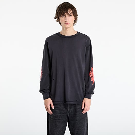 Jordan Rare Air Men's Long-Sleeve T-Shirt Black/ Chile Red
