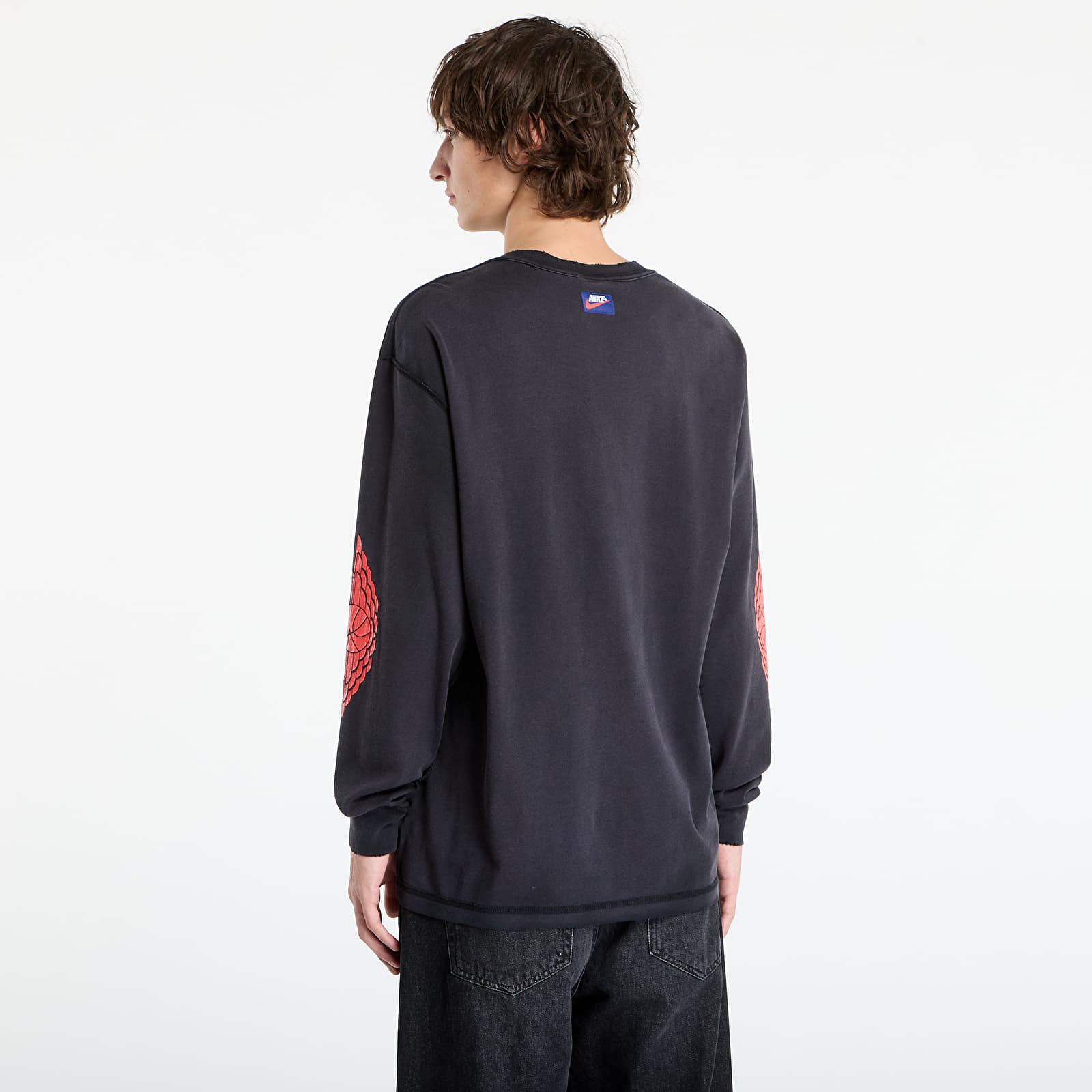T-krekli Jordan Rare Air Men's Long-Sleeve T-Shirt Black/ Chile Red