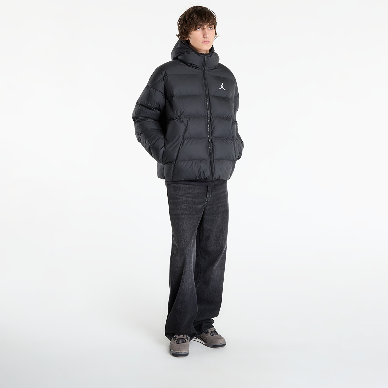 Jakas Jordan Brooklyn Men's Puffer Jacket Black/ White