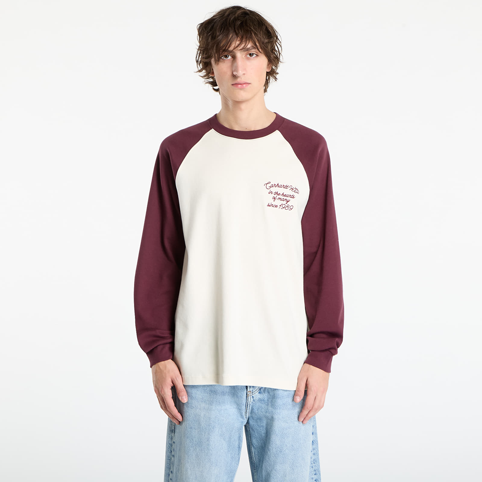 Pólók Carhartt WIP L/S Alston T-Shirt UNISEX Wax/ Rondo