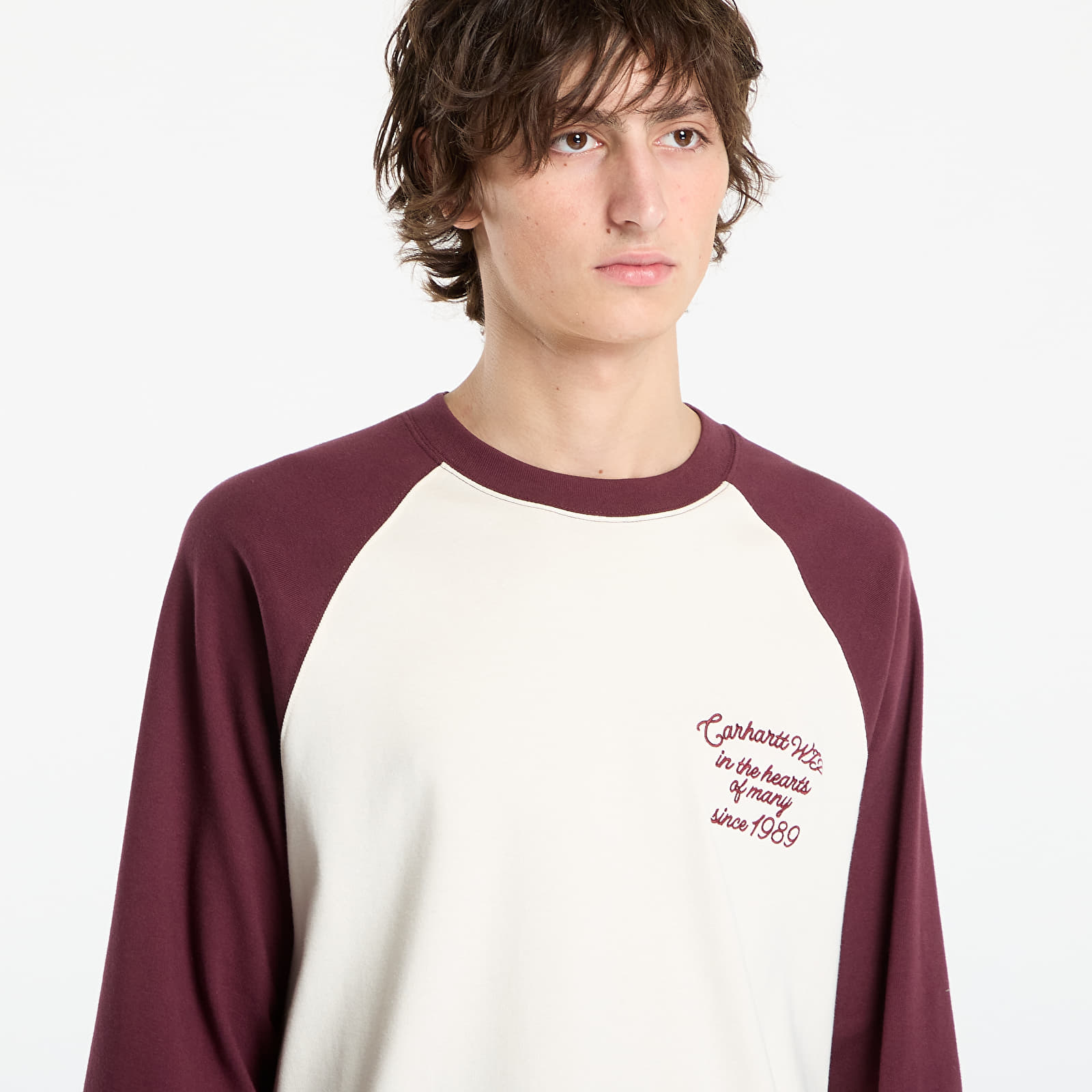 Pólók Carhartt WIP L/S Alston T-Shirt UNISEX Wax/ Rondo