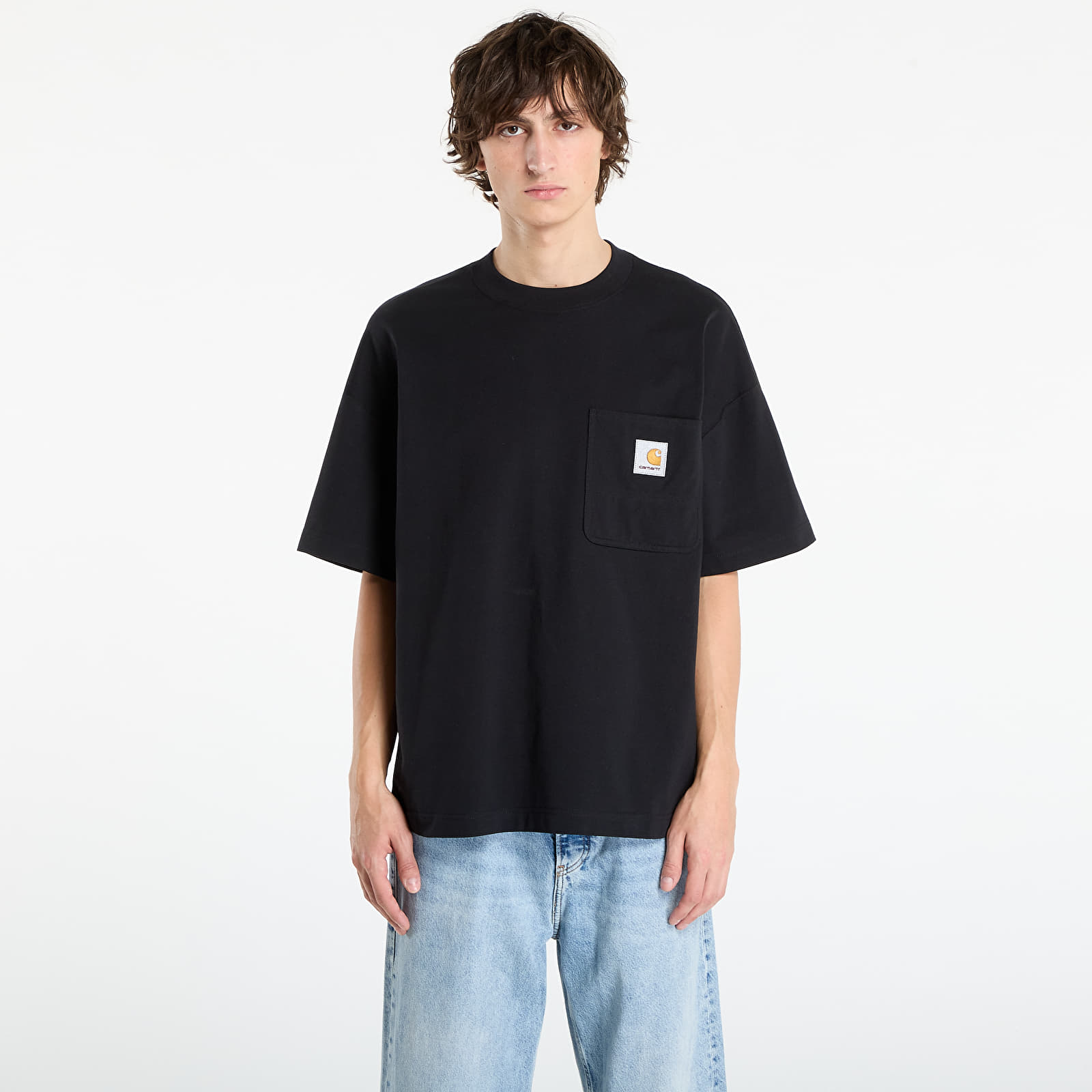 Pólók Carhartt WIP S/S Work Pocket T-Shirt UNISEX Black